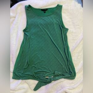 Banana Republic Sleeveless Top Blouse Solid Green Medium Women